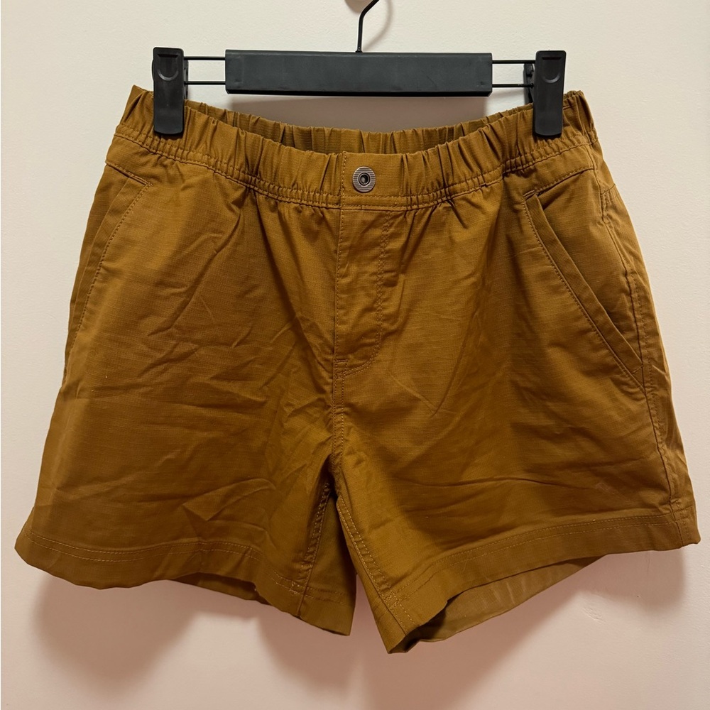 Prana double peak shorts, size 8, antique bronze color